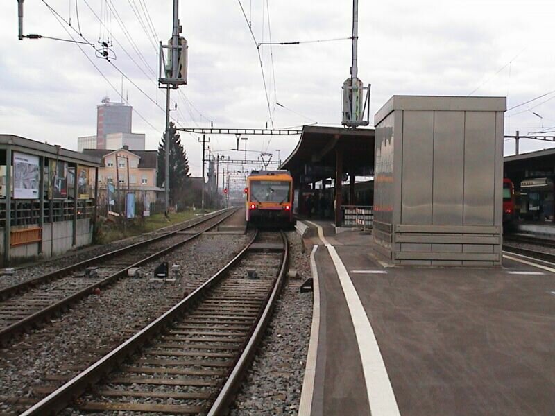 Bahnhof Wil, Gleis 6 und 5, Blickrichtung Winterthur