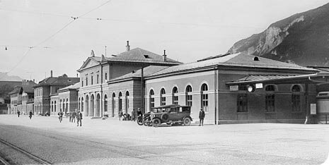 Bahnhofplatz 19151920.  Stadtarchiv Chur